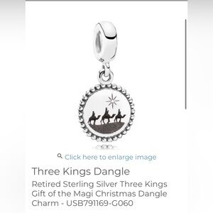Pandora Sterling Silver Three Kings Dangle Charm